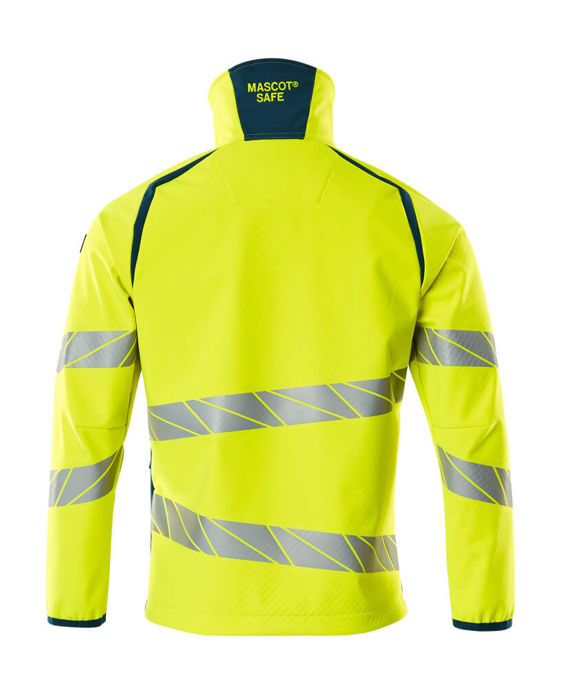 Mascot ACCELERATE SAFE  Softshell Jacket 19002 hi-vis yellow/dark petroleum