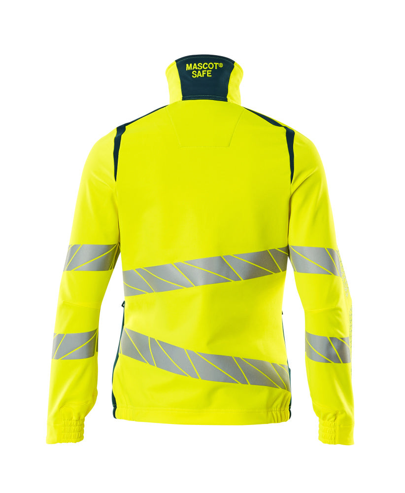 Mascot ACCELERATE SAFE  Jacket 19008 hi-vis yellow/dark petroleum