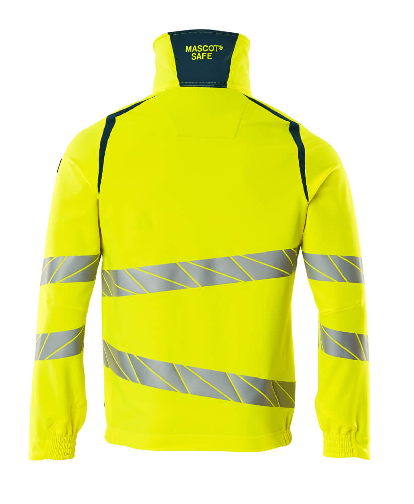 Mascot ACCELERATE SAFE  Jacket 19009 hi-vis yellow/dark petroleum