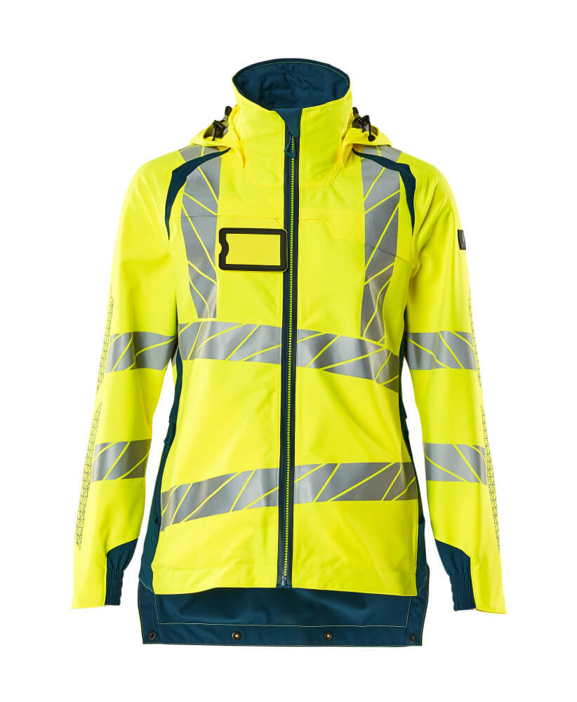 Mascot ACCELERATE SAFE  Outer Shell Jacket 19011 hi-vis yellow/dark petroleum