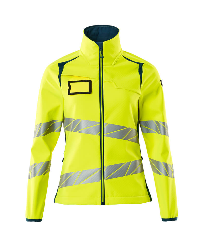 Mascot ACCELERATE SAFE  Softshell Jacket 19012 hi-vis yellow/dark petroleum