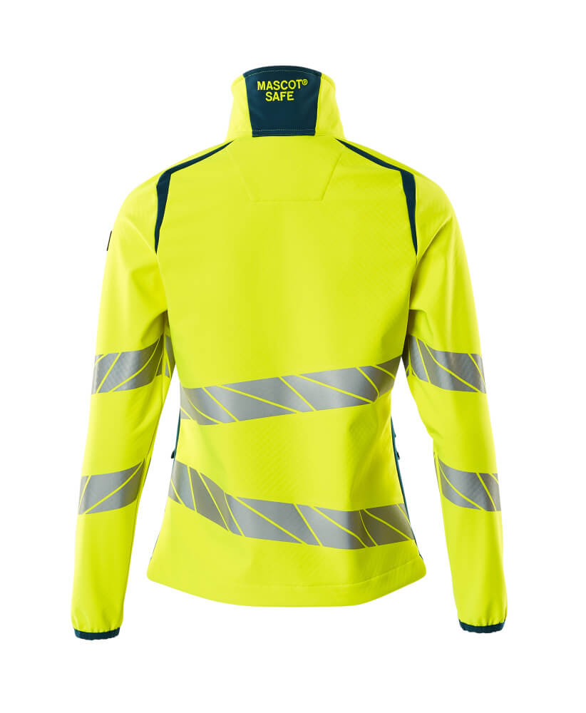 Mascot ACCELERATE SAFE  Softshell Jacket 19012 hi-vis yellow/dark petroleum