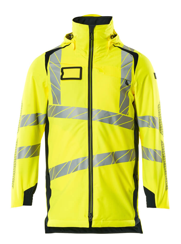 Mascot ACCELERATE SAFE  Parka Jacket 19030 hi-vis yellow/dark navy