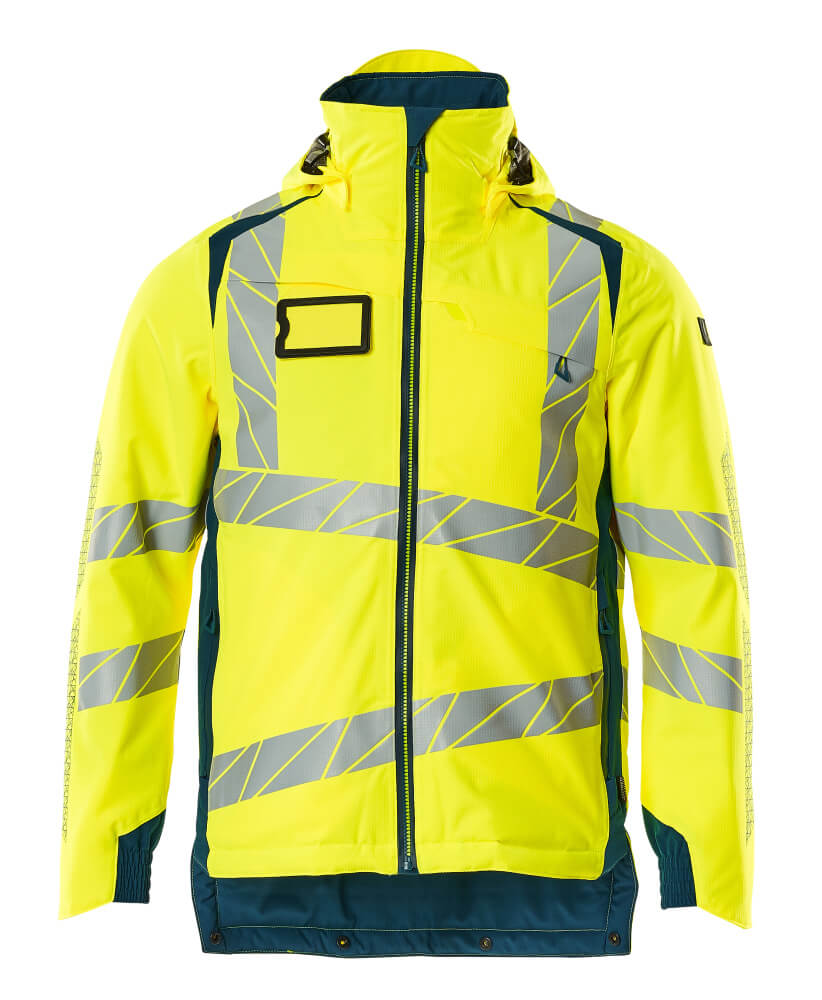 Mascot ACCELERATE SAFE  Winter Jacket 19035 hi-vis yellow/dark petroleum