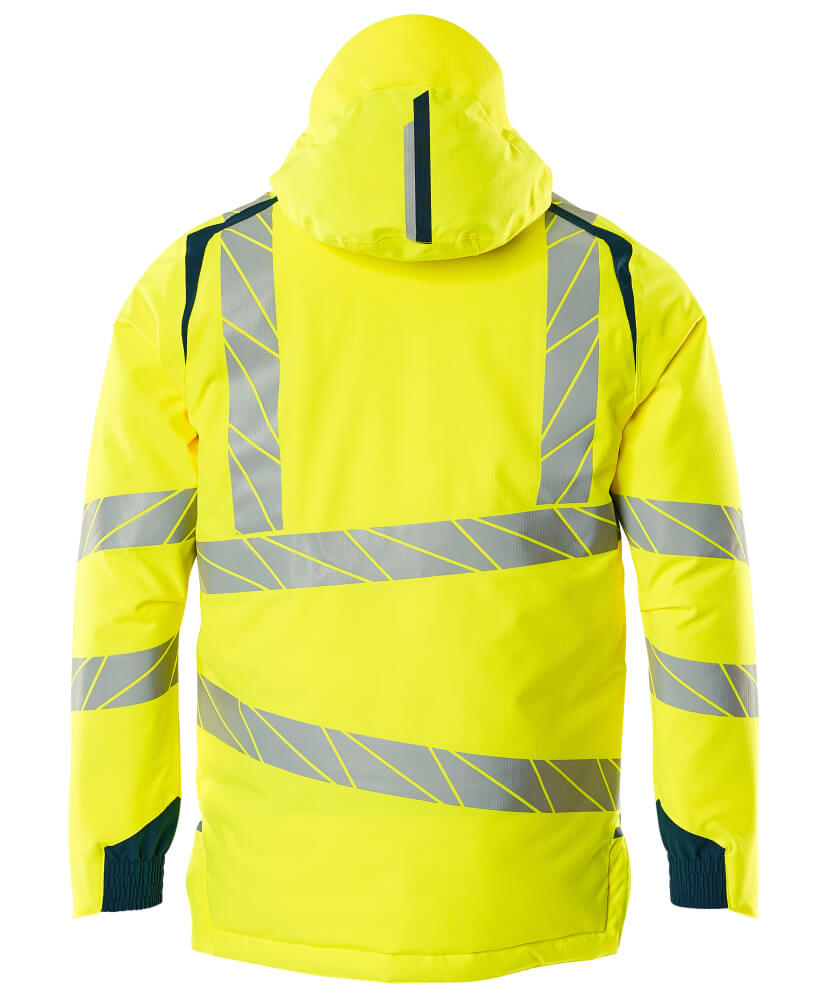 Mascot ACCELERATE SAFE  Winter Jacket 19035 hi-vis yellow/dark petroleum