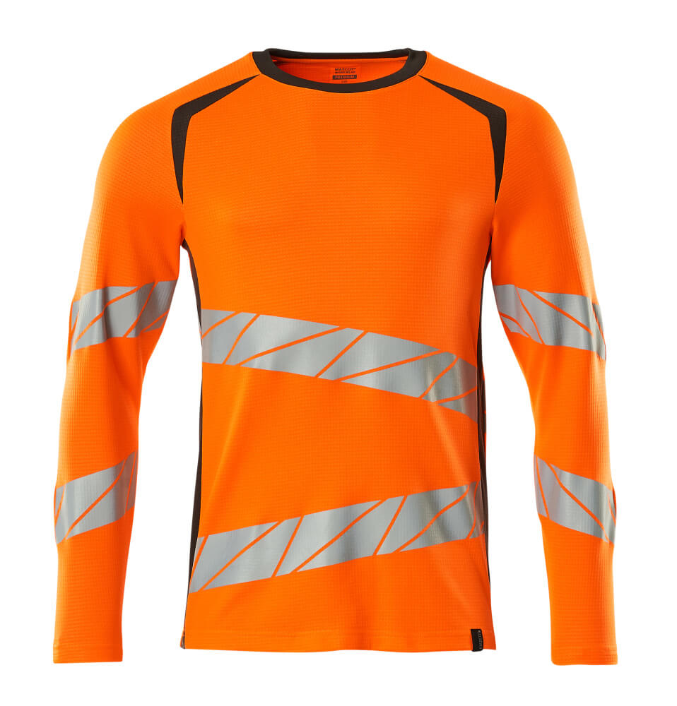 Mascot ACCELERATE SAFE  T-shirt, long-sleeved 19081 hi-vis orange/dark anthracite