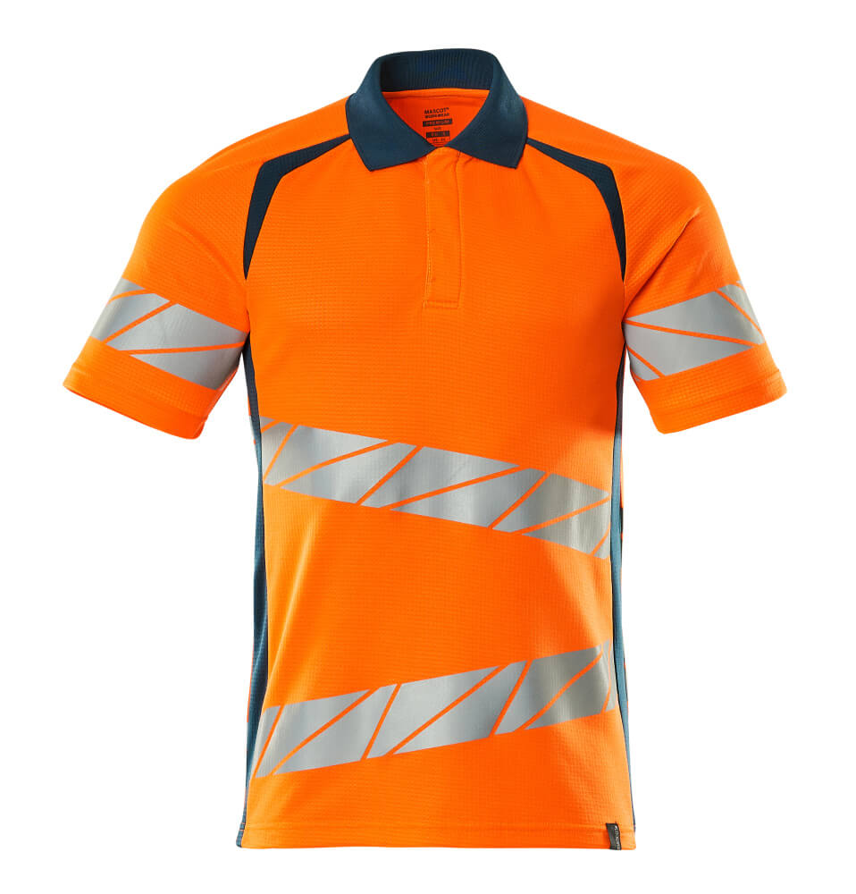 Mascot ACCELERATE SAFE  Polo shirt 19083 hi-vis orange/dark petroleum