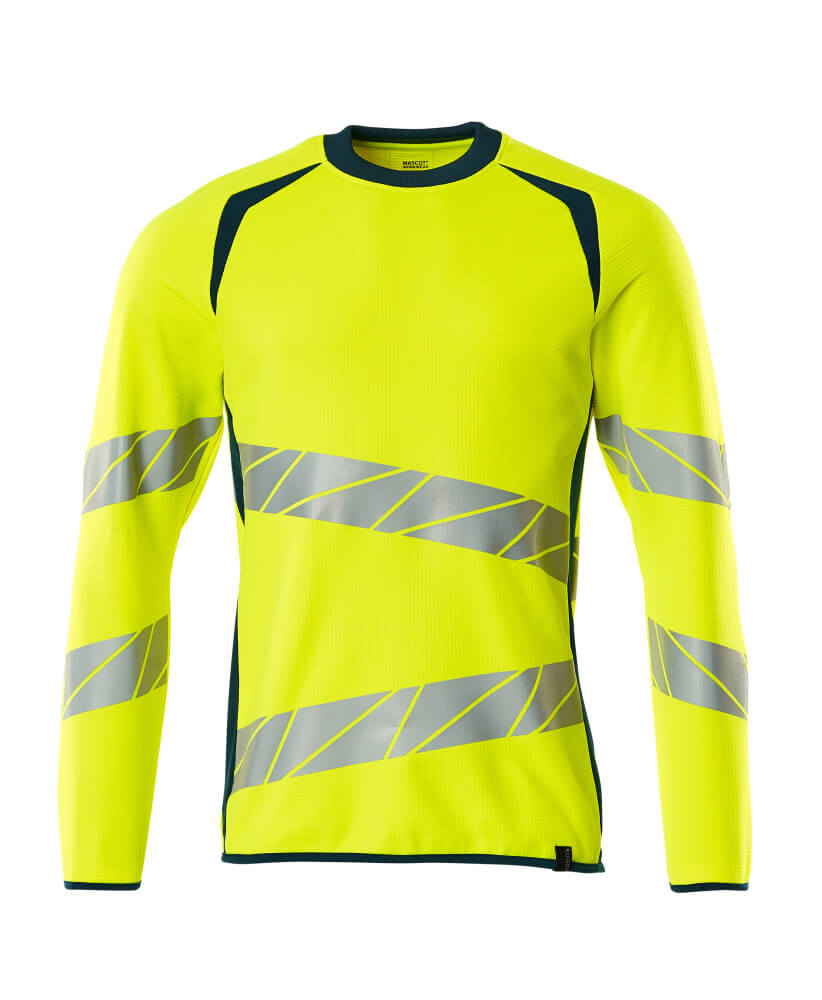 Mascot ACCELERATE SAFE  Sweatshirt 19084 hi-vis yellow/dark petroleum