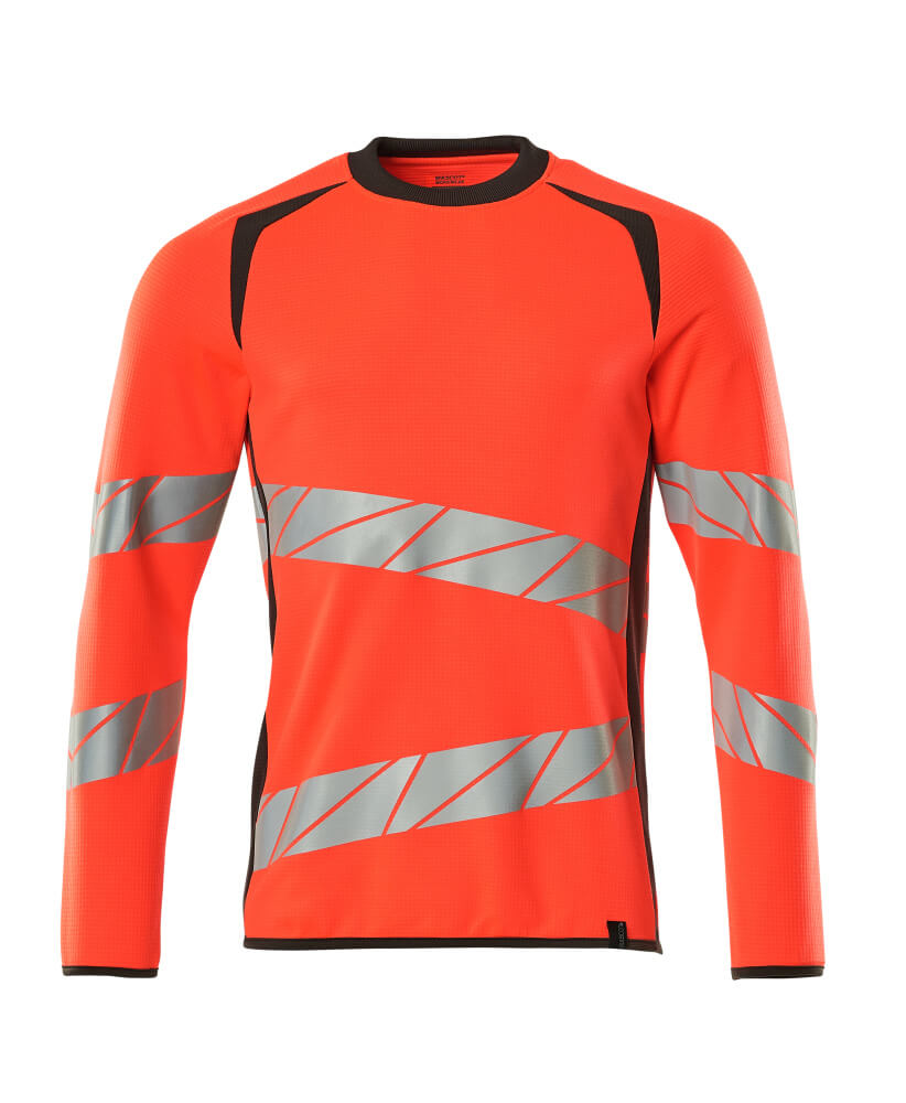 Mascot ACCELERATE SAFE  Sweatshirt 19084 hi-vis red/dark anthracite