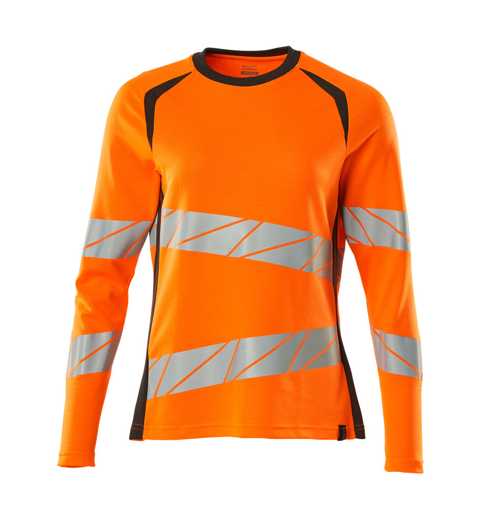 Mascot ACCELERATE SAFE  T-shirt, long-sleeved 19091 hi-vis orange/dark anthracite