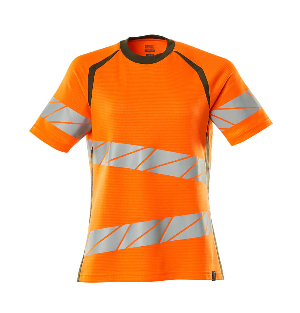 Mascot ACCELERATE SAFE  T-shirt 19092 hi-vis orange/moss green