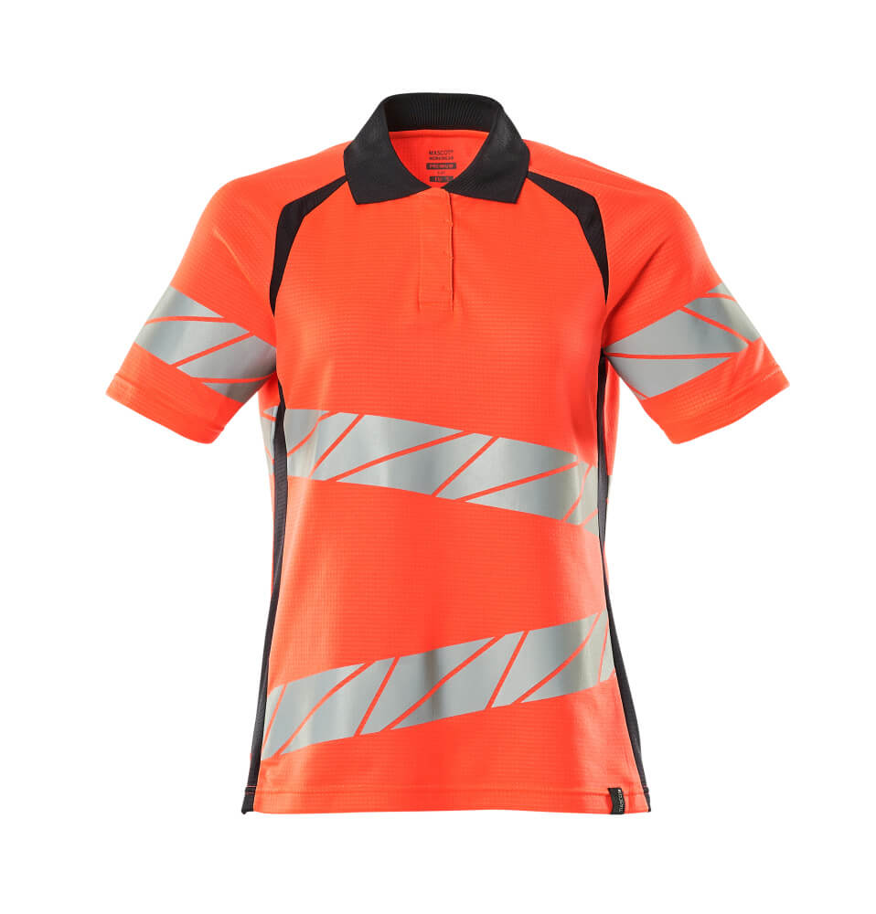 Mascot ACCELERATE SAFE  Polo shirt 19093 hi-vis red/dark navy