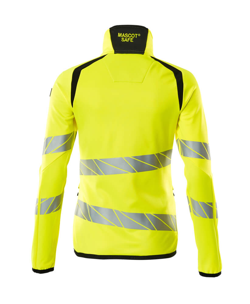 Mascot ACCELERATE SAFE  Fleece Jumper with zipper 19153 hi-vis yellow/black