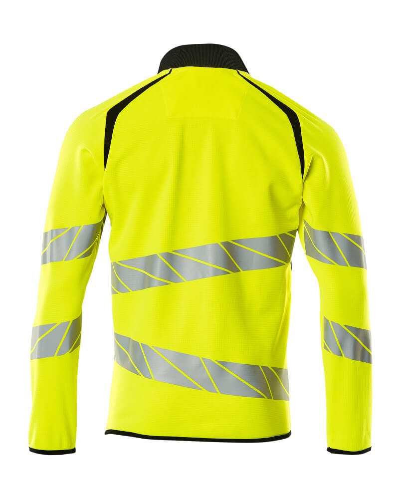 Mascot ACCELERATE SAFE  Sweatshirt with zipper 19184 hi-vis yellow/black