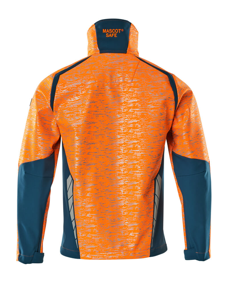 Mascot ACCELERATE SAFE  Softshell Jacket 19202 hi-vis orange/dark petroleum