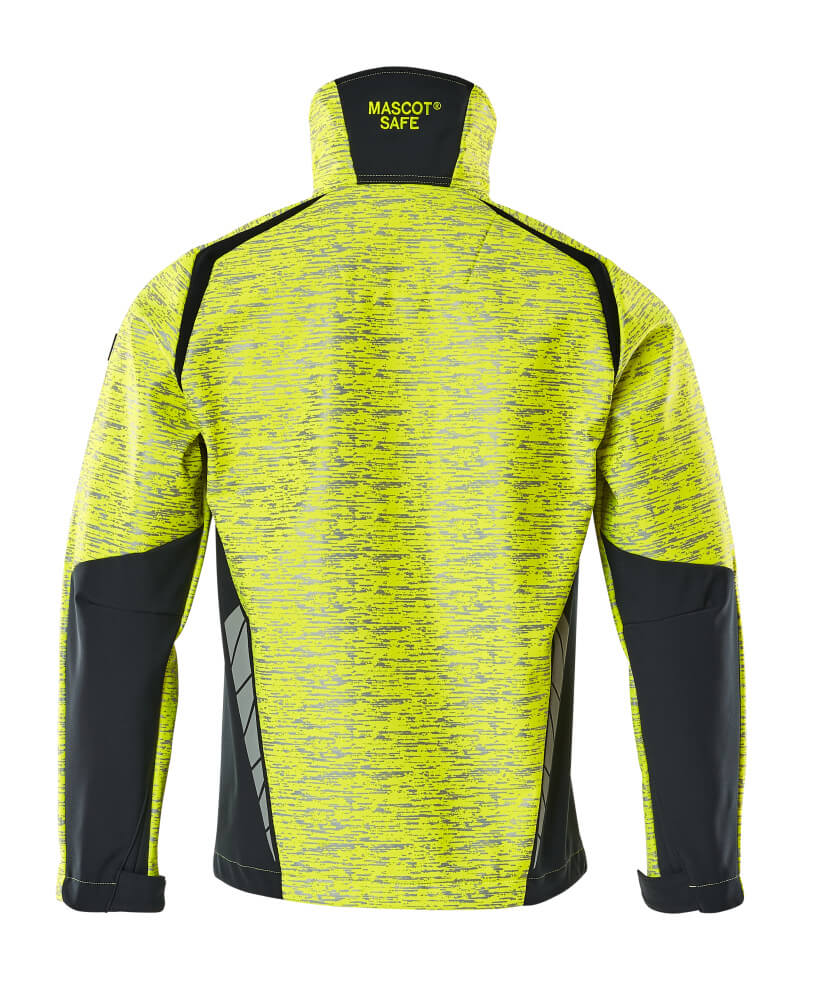 Mascot ACCELERATE SAFE  Softshell Jacket 19202 hi-vis yellow/dark navy