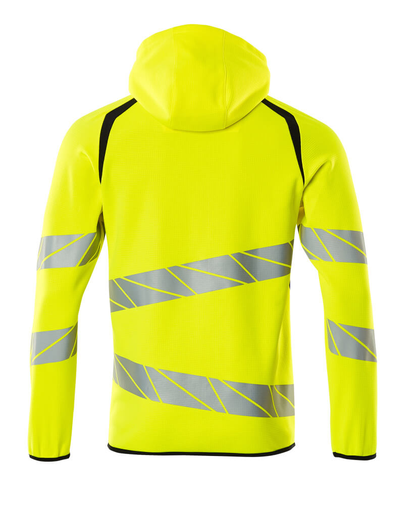 Mascot ACCELERATE SAFE  Hoodie with zipper 19284 hi-vis yellow/dark navy