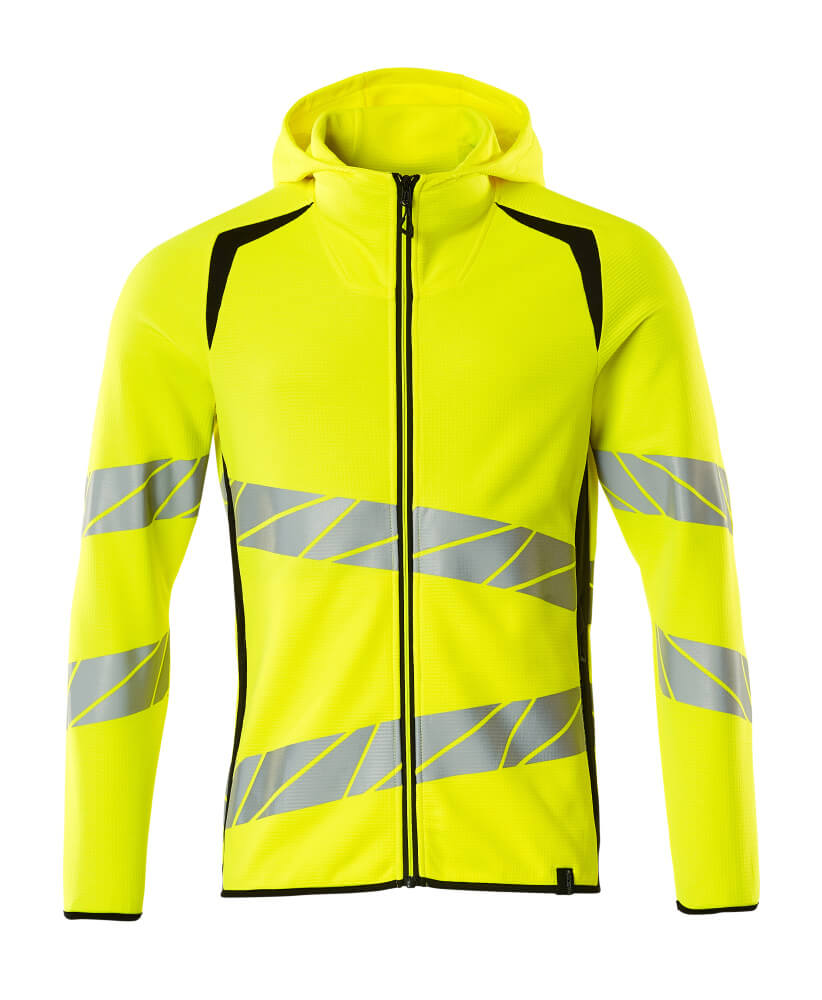 Mascot ACCELERATE SAFE  Hoodie with zipper 19284 hi-vis yellow/black