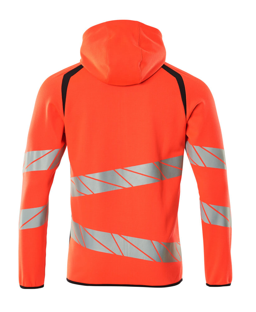 Mascot ACCELERATE SAFE  Hoodie with zipper 19284 hi-vis red/dark navy