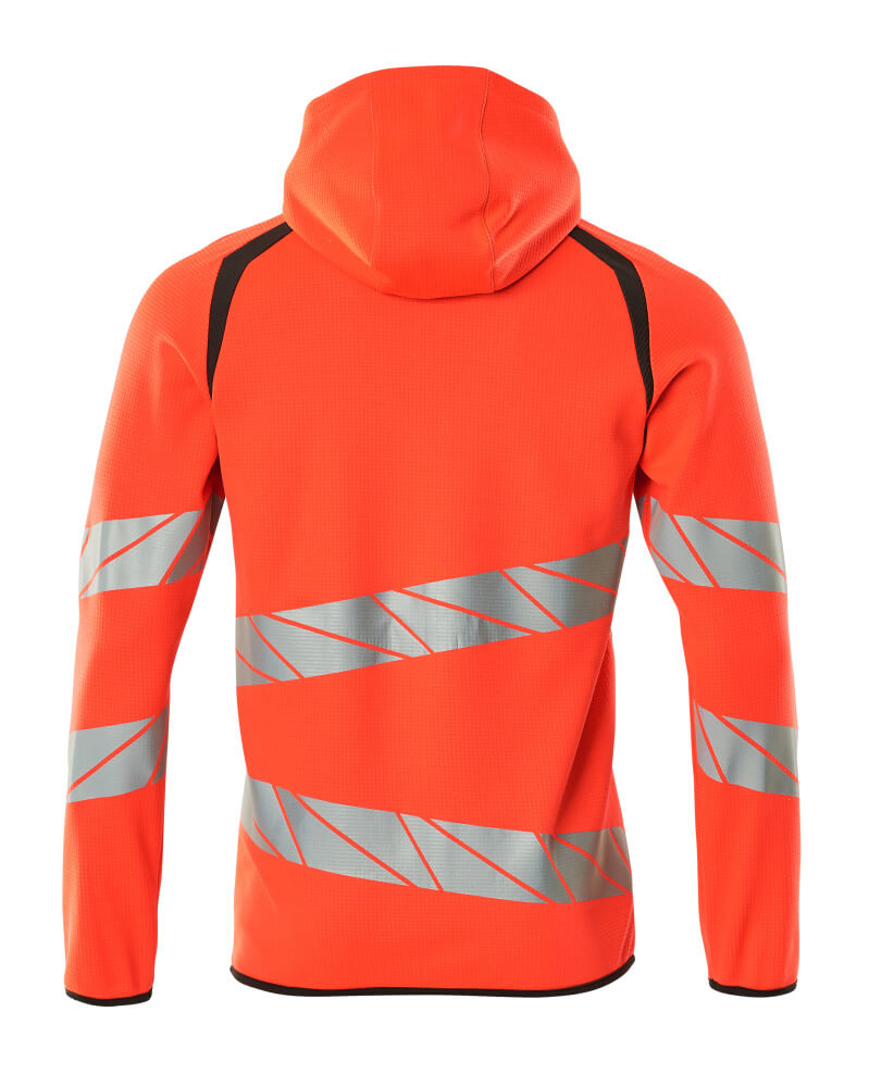 Mascot ACCELERATE SAFE  Hoodie with zipper 19284 hi-vis red/dark anthracite