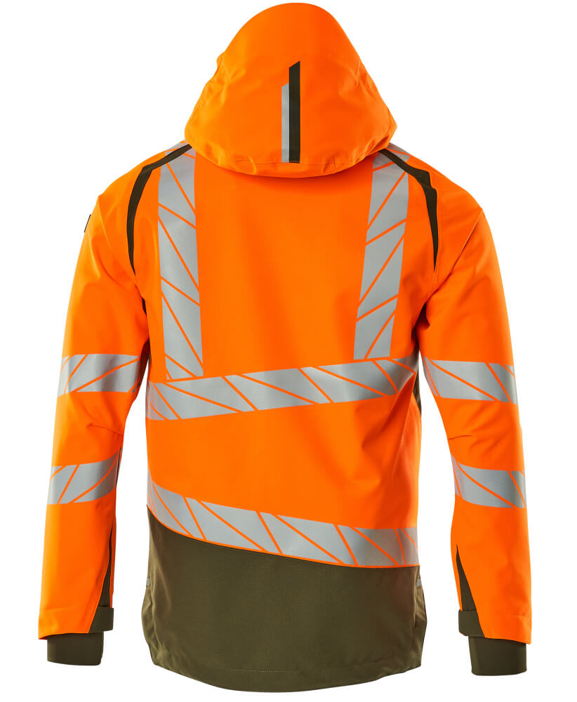 Mascot ACCELERATE SAFE  Outer Shell Jacket 19301 hi-vis orange/moss green