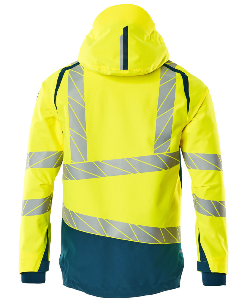 Mascot ACCELERATE SAFE  Outer Shell Jacket 19301 hi-vis yellow/dark petroleum