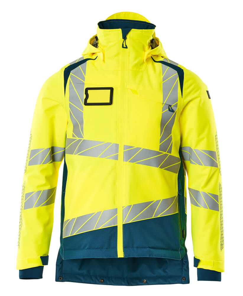 Mascot ACCELERATE SAFE  Winter Jacket 19335 hi-vis yellow/dark petroleum