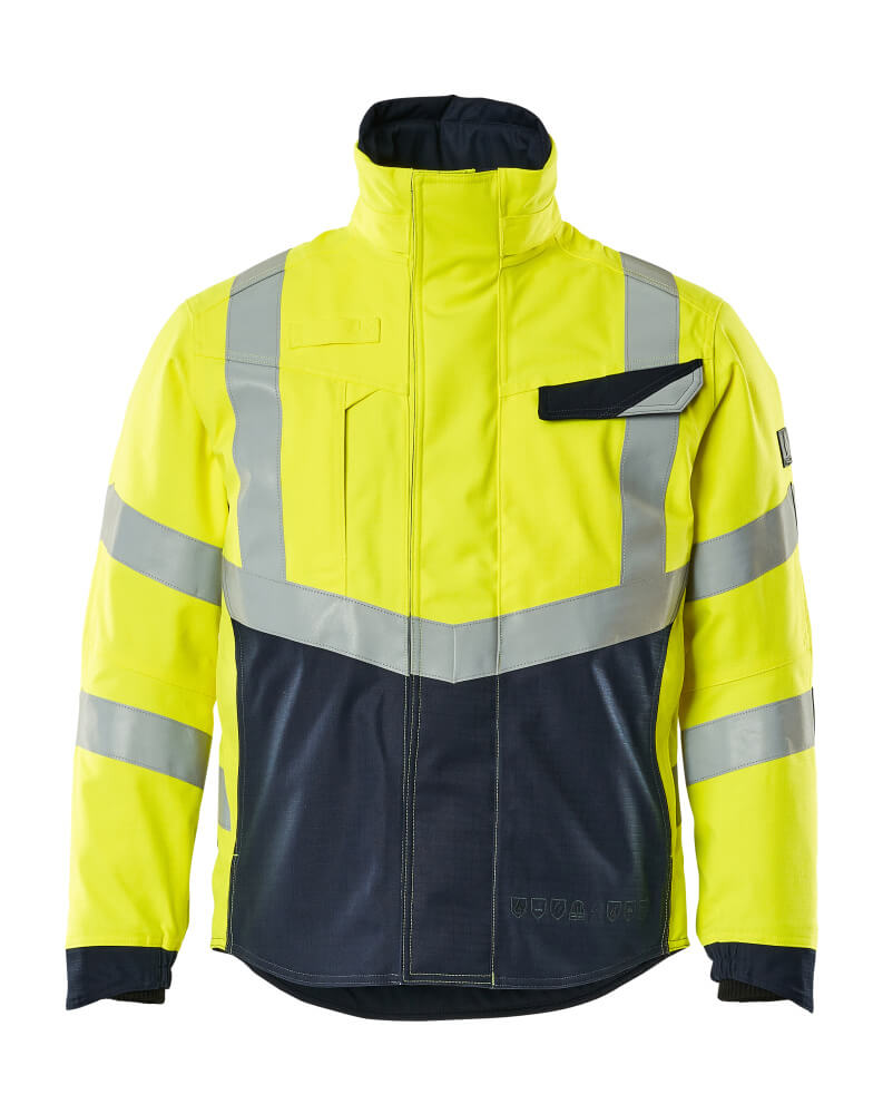 Mascot MULTISAFE  Winter Jacket 19835 hi-vis yellow/dark navy