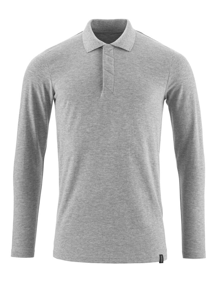 Mascot CROSSOVER  Polo Shirt, long-sleeved 20483 grey-flecked