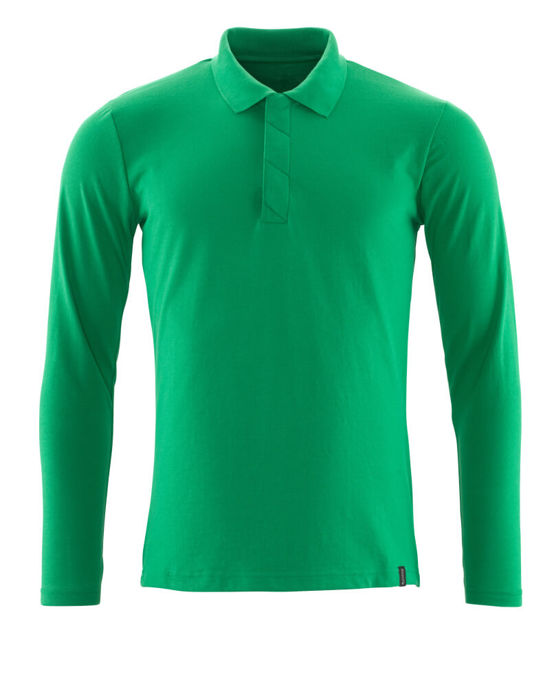 Mascot CROSSOVER  Polo Shirt, long-sleeved 20483 grass green