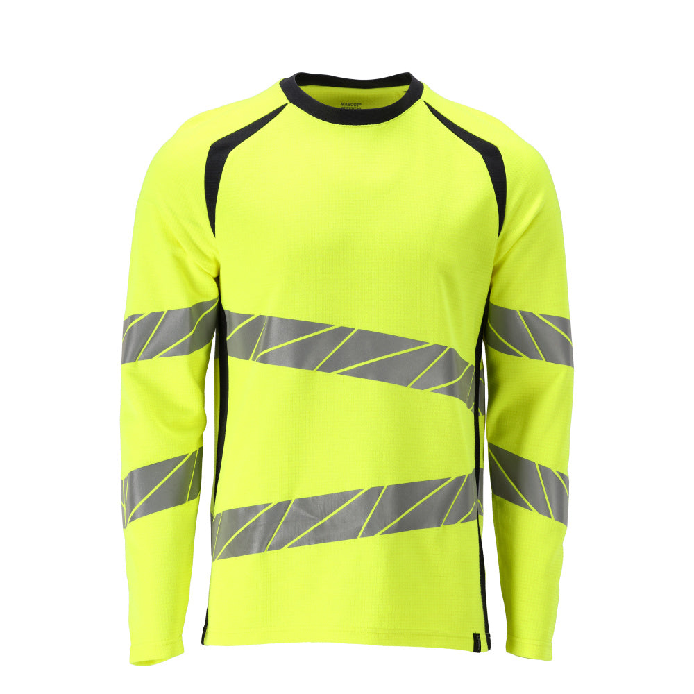 Mascot ACCELERATE MULTISAFE  T-shirt, long-sleeved 21381 hi-vis yellow/dark navy