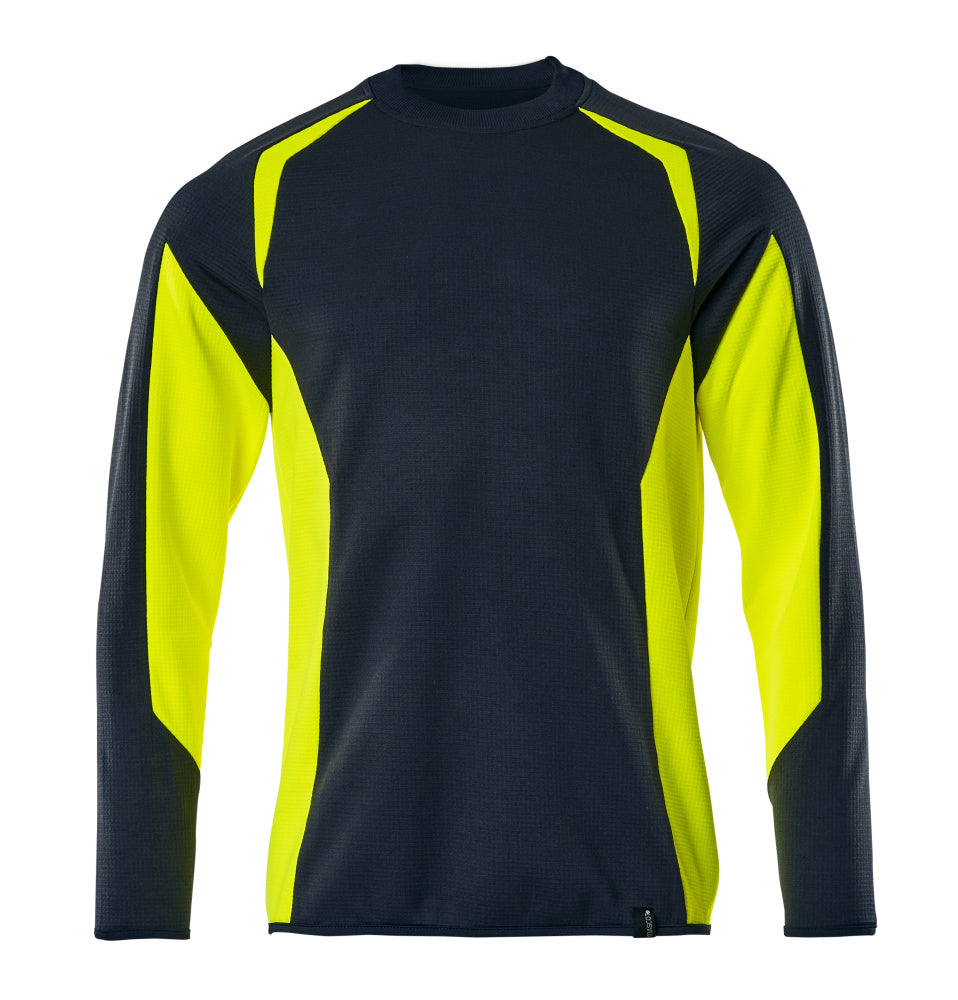 Mascot ACCELERATE SAFE  Sweatshirt 22084 dark navy/hi-vis yellow