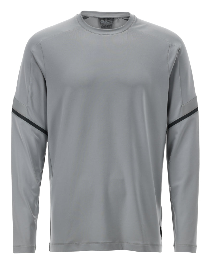 Mascot CUSTOMIZED  T-shirt, long-sleeved 22281 silver grey