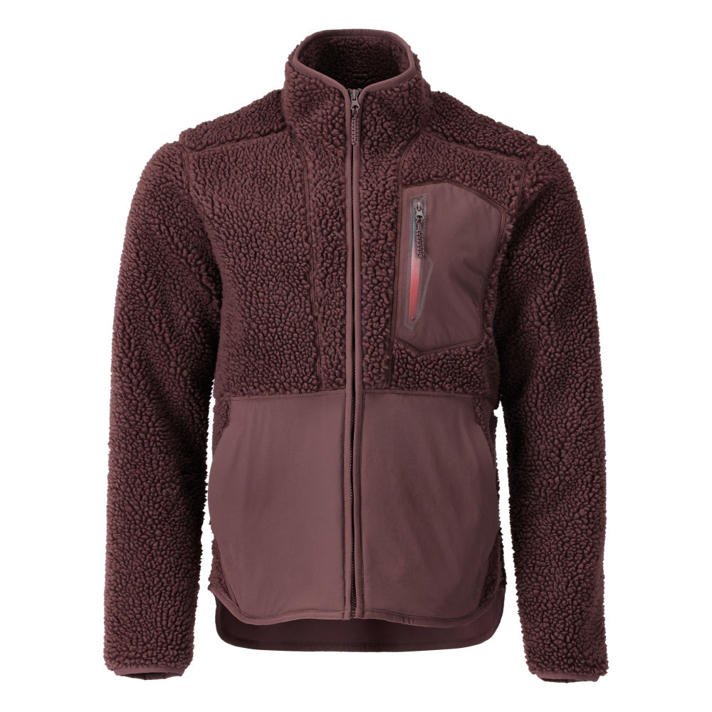 Mascot CUSTOMIZED  Pile jacket with zipper 22303 bordeaux