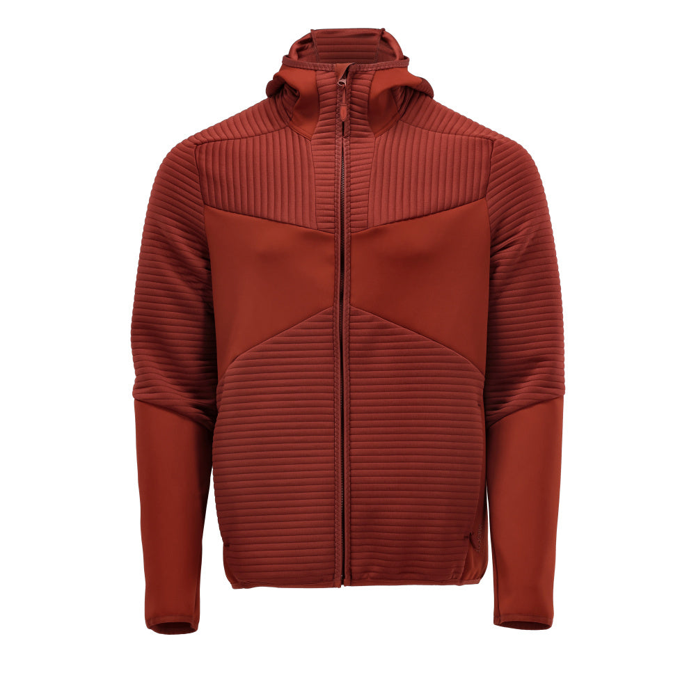 Mascot CUSTOMIZED  Fleece hoodie with zipper 22603 autumn red