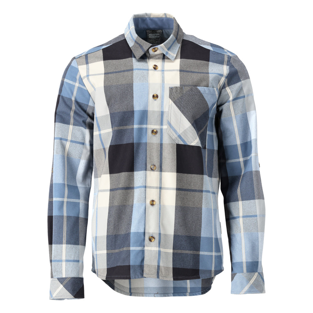 Mascot CUSTOMIZED  Flannel shirt 22904 dark navy checked