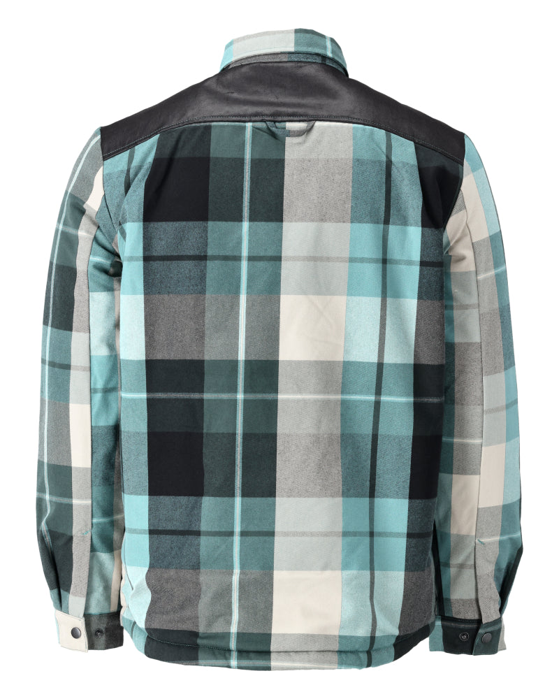 Mascot CUSTOMIZED  Flannel shirt with pile lining 23104 forest green checked