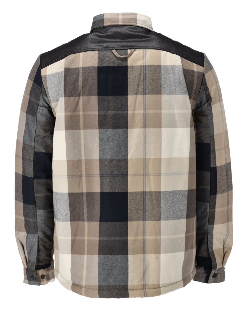 Mascot CUSTOMIZED  Flannel shirt with pile lining 23104 dark sand checked