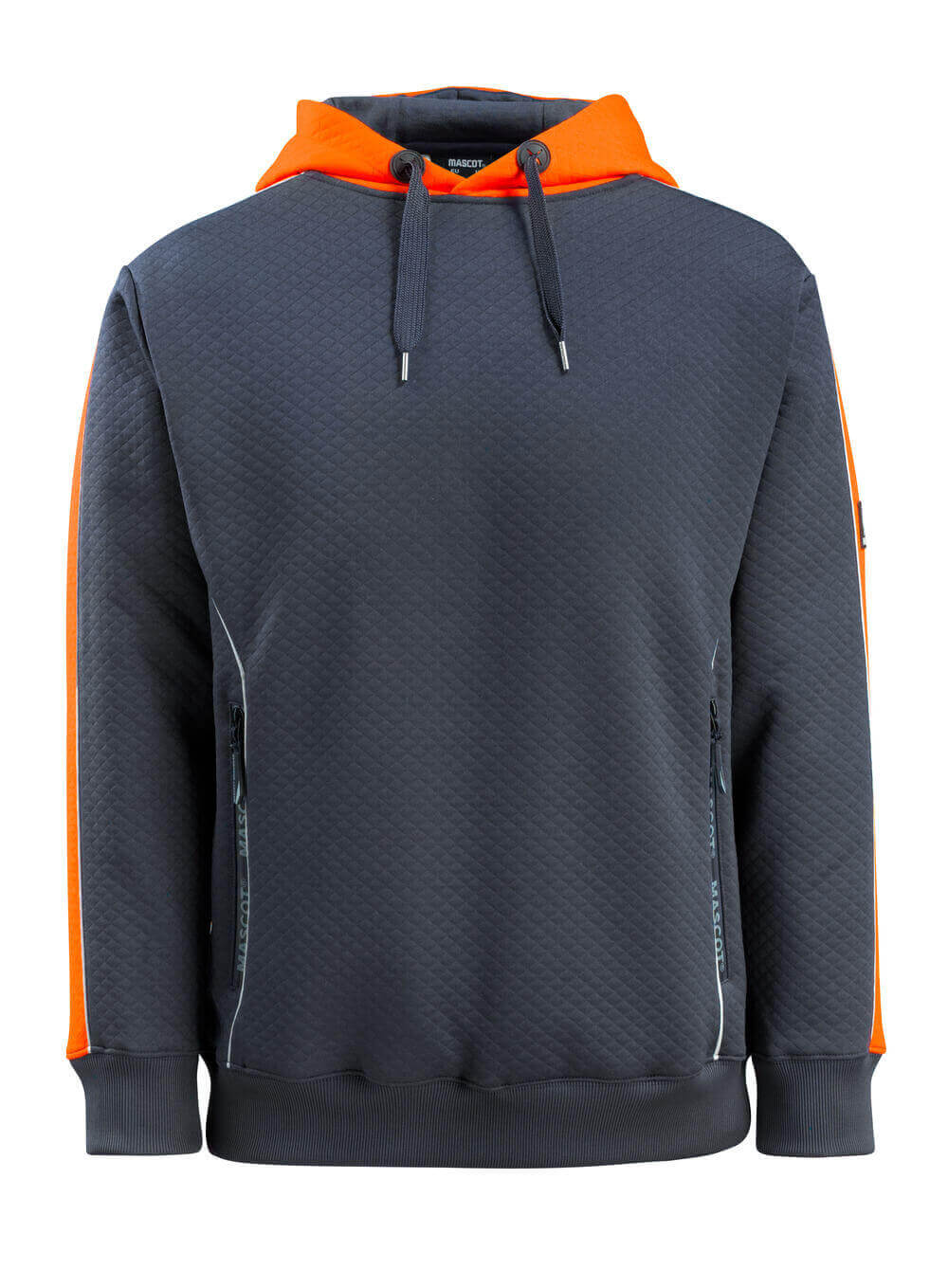 Mascot HARDWEAR  Motril Hoodie 50124 dark navy/hi-vis orange