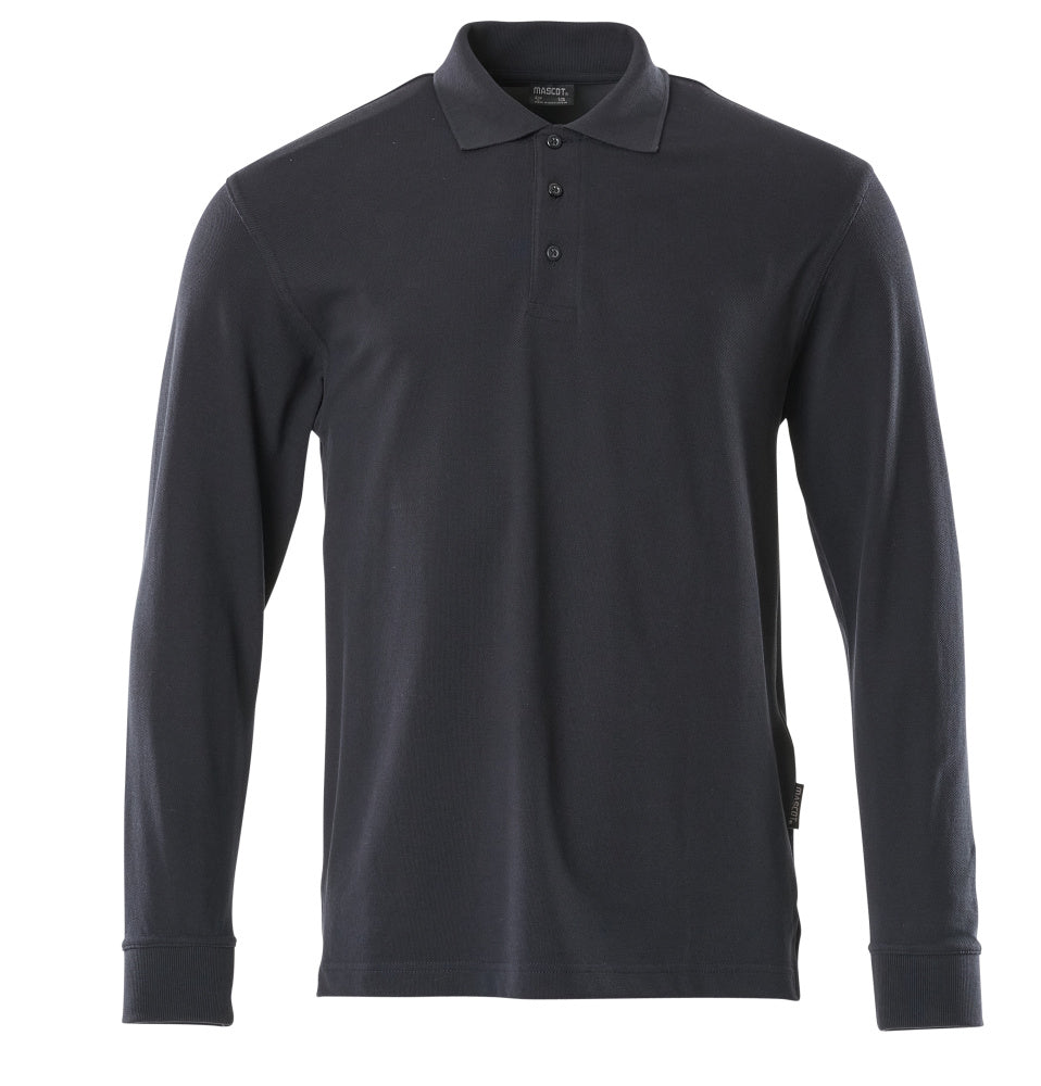 Mascot CROSSOVER  Manila Polo Shirt, long-sleeved 50206 graphite blue