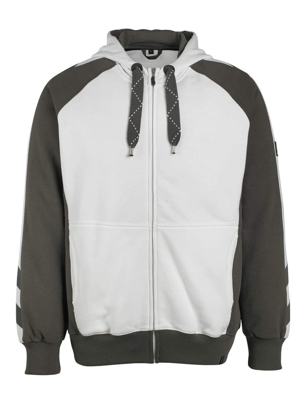 Mascot UNIQUE  Wiesbaden Hoodie with zipper 50566 white/dark anthracite