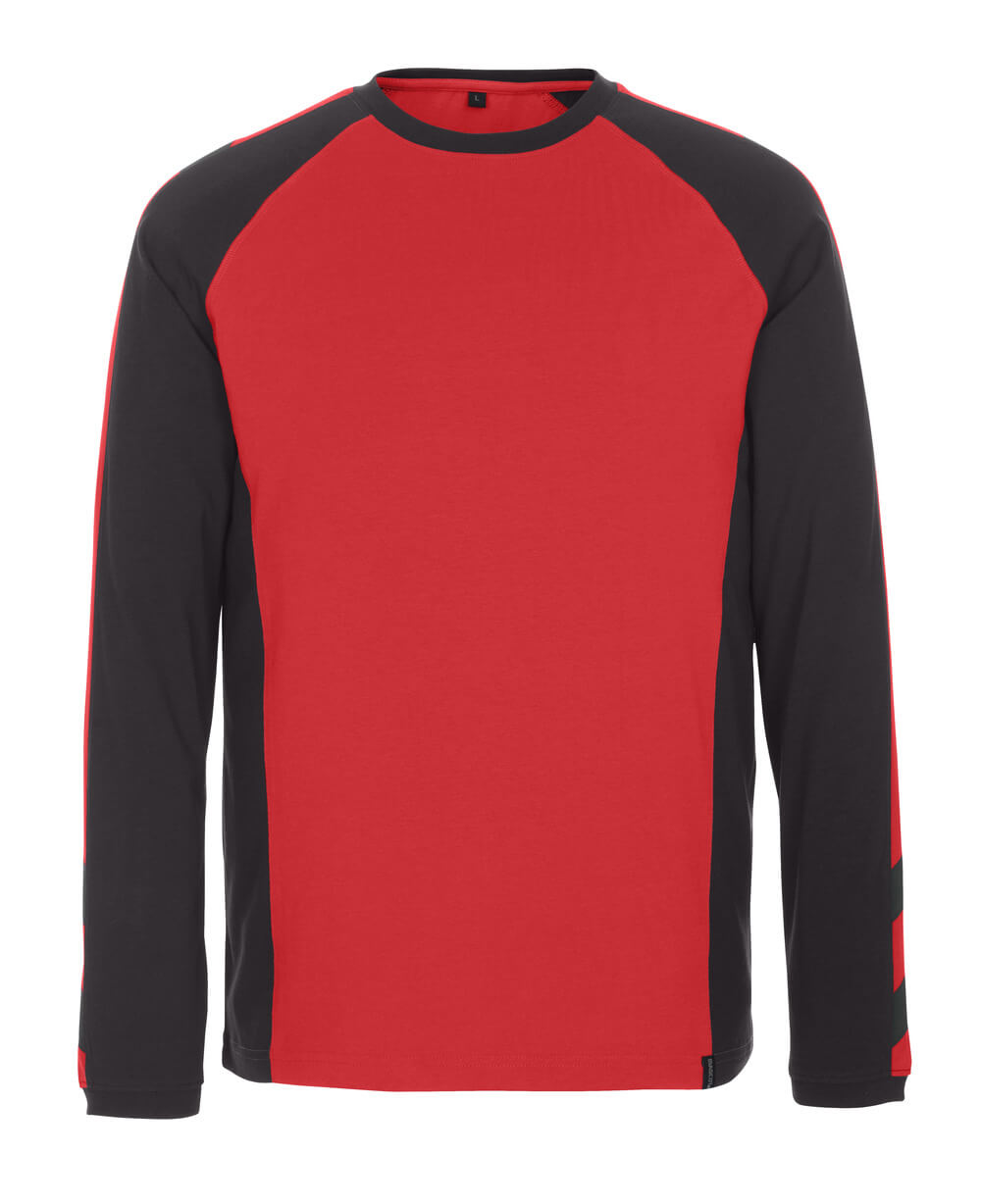 Mascot UNIQUE  Bielefeld T-shirt, long-sleeved 50568 red/black