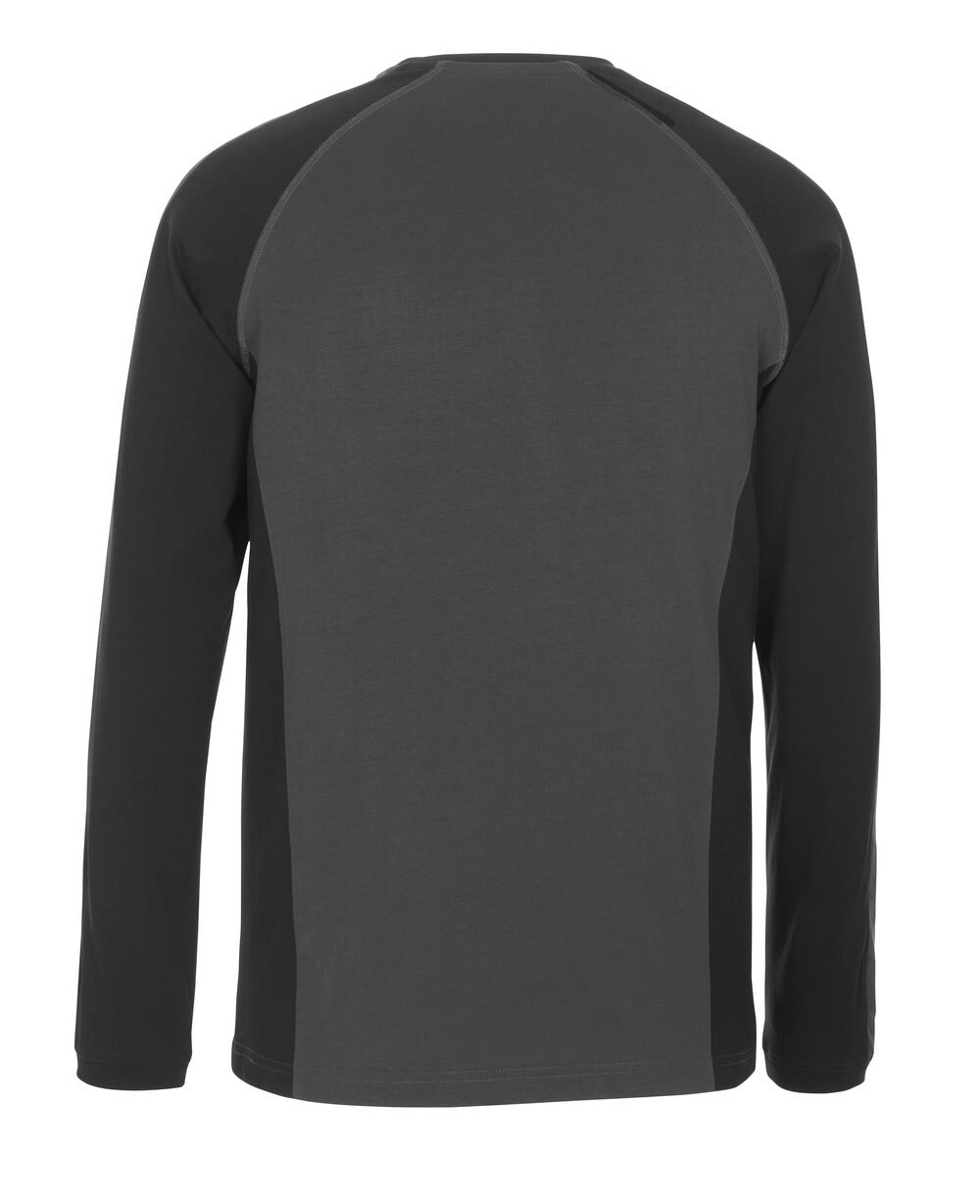 Mascot UNIQUE  Bielefeld T-shirt, long-sleeved 50568 dark anthracite/black