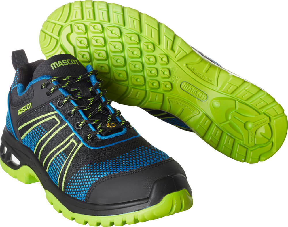 Mascot FOOTWEAR ENERGY Safety Shoe F0130 black/royal blue/lime green